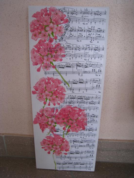 Musique de fleurs.   ( 50 x 20 )